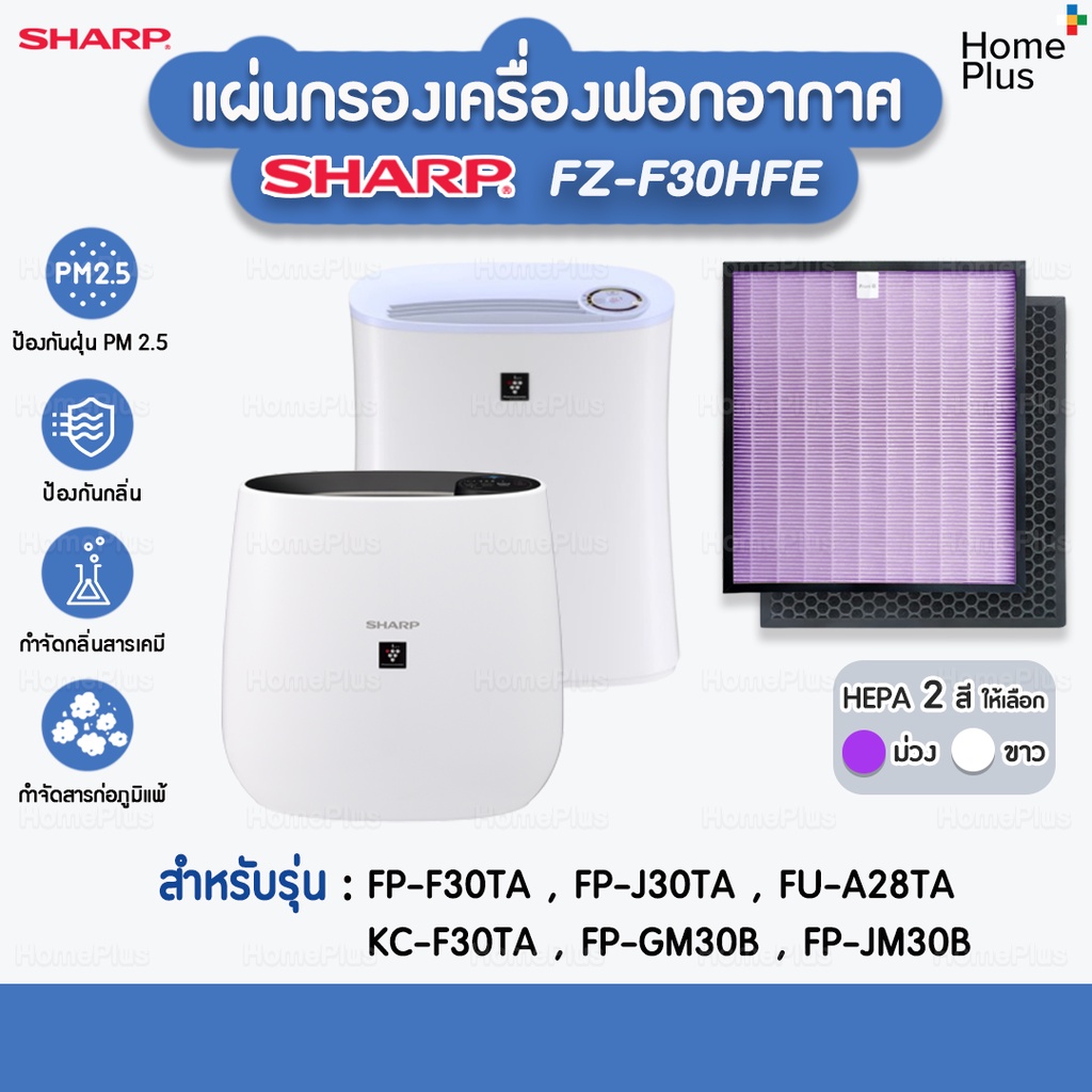 พร้อมส่ง แผ่นกรองอากาศ SHARP FZ-F30HFE สำหรับ เครื่องฟอกอากาศ SHARP แผ่นกรอง Hepa ไส้กรองอากาศ SHARP FP-F30TA  FP-J30TA รูปที่ 7