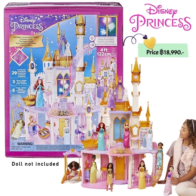 Disney Princess Ultimate Celebration Castle 4 Feet Tall Doll House