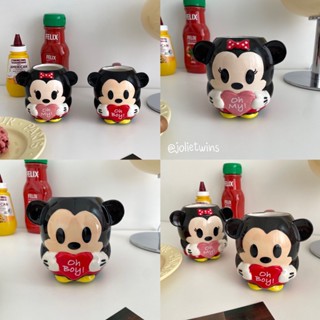 พร้อมส่ง🌈 แก้วน้ำ Mickey Minnie มิกกี้เมาส์ มินนี่เม้าส์