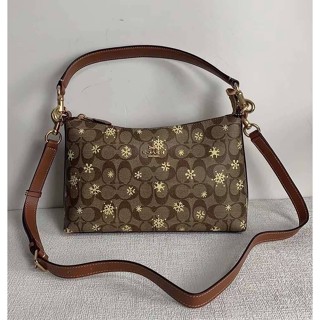 coach Clara Snowflake Print Shoulder Bag