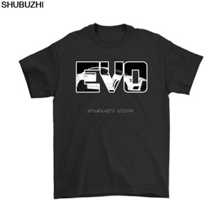 Run EVO EVO Lancer Evolution Jdm เสื้อยืดเสื้อยืดผ้าฝ้ายฤดูร้อนแฟชั่น Streetwear Tops ฤดูร้อนผ้าฝ้ายสั้น T เสื้อ Tees sb