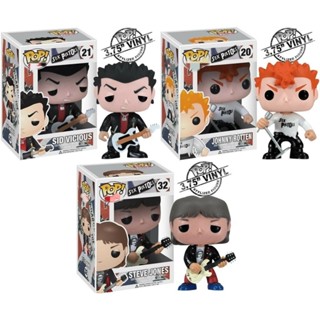 Funko Pop! ของเล่นฟิกเกอร์ Rocks Sex Pistols Johnny Rotten Sid Vicious Steve Jones สําหรับเด็ก