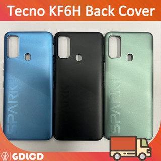 Tecno Spark 7 KF6H ฝาครอบแบตเตอรี่ด้านหลัง อะไหล่ซ่อมเคสประตู