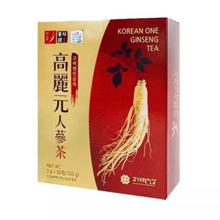 [สินค้าของแท้100% พร้อมส่ง] KOREAN ONE GINSENG TEA ชาโสมเกาหลี(แบบชง) 1กล่องบรรจุ 100ซอง (Exp 2025.10.13)