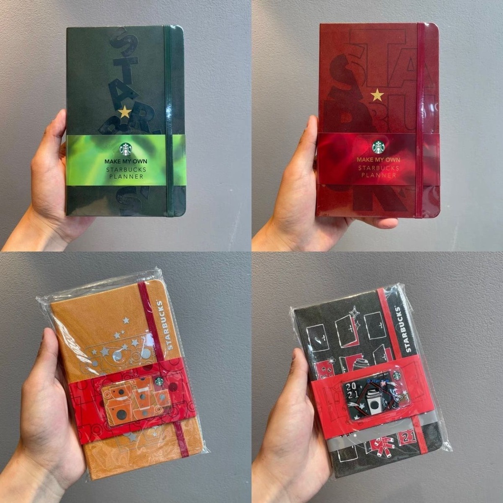 Starbucks Christmas Red Green Notebook ยี่ห้อ Cooperation Limited Handbook MOLESKINE Notebook