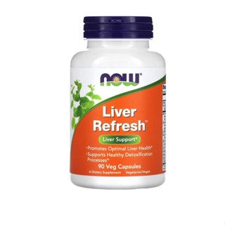 [ สมุนไพรสำหรับตับ ] - NOW Foods, Liver Refresh x 90 แคปซูล (Veg Capsules)