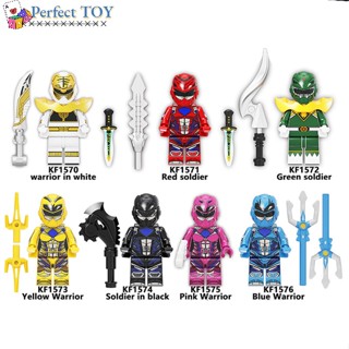 บล็อกตัวต่อฟิกเกอร์ PS Power Rangers ขนาดเล็ก ของเล่นสําหรับเด็ก