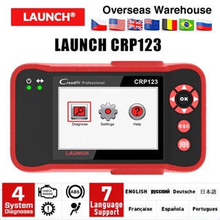 เครื่องสแกนเนอร์อ่านโค้ดอัตโนมัติ CRP123 LAUNCH X431 Creader CRP123 Full OBDII OBD2 DHL free 2021