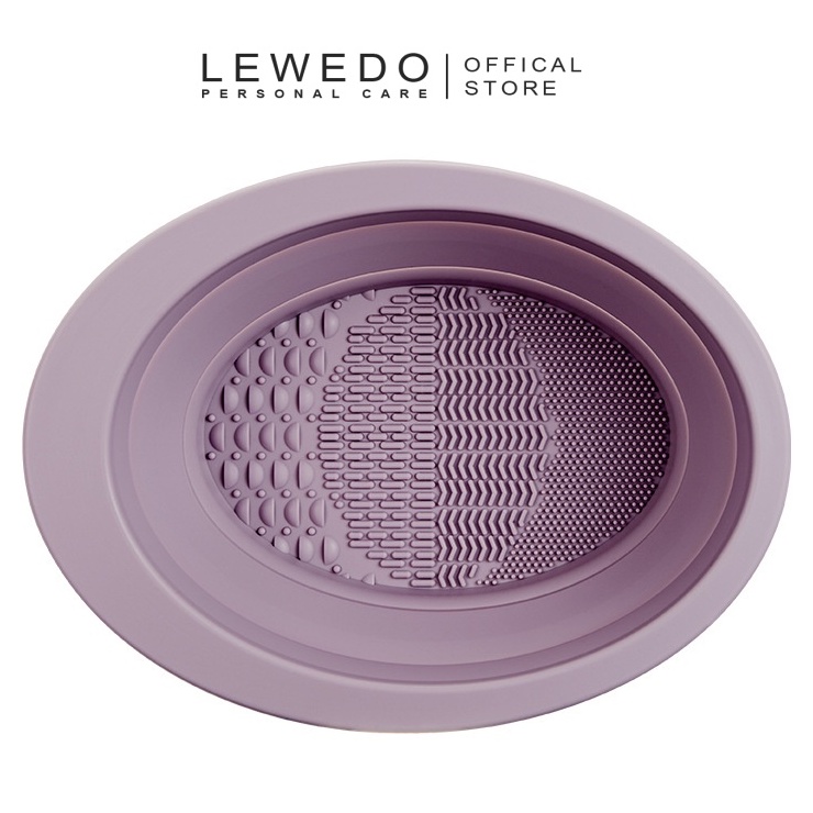Lewedo ซิลิโคน พับ แปรงแต่งหน้า เครื่องมือความงาม ทําความสะอาด