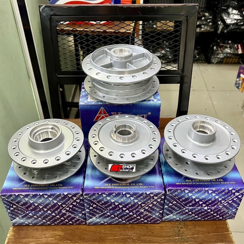 ดุมเดิม ใส่เวฟ 100s/110i/125r-s-i /125บังลม/125iวาฬ-LED งานยาซากิ เทียบเเท้ เกรดดีสุด สีสวย เบ้าลูกปืนเเน่น