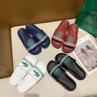 LACOSTE🐊รองเท้าแตะแบบสวม รุ่น Croco Slide