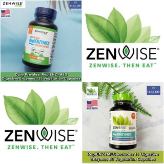 เอนไซม์ ย่อยอาหาร Daily Pre-Meal ReplENZYMES Digestive Enzymes 60 Or 125 Vegetarian Capsules - Zenwise Health