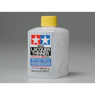 [ตัวทำละลายสีแลคเกอร์] TAMIYA 87077 Lacquer Thinner (250ml) น้ำยาทามิย่าแท้ paint