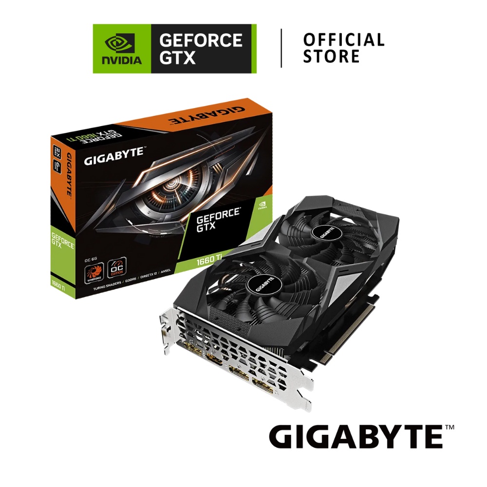 GIGABYTE NVIDIA® GeForce® GTX 1660 Ti OC 6GB การ์ดจอ