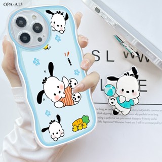 OPPO A15 A15S A16 A16K A16E A17 A17K A37 A37F NEO 9 A39 A57 A83 2016 เคสออปโป้ สำหรับ Case Cartoon Cute Pochacco With Free Holder เคส เคสโทรศัพท์ เคสมือถือ Full Back Cover Soft Cases Shockproof Casing Protective Shell