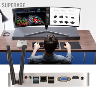 Superage แรมบลูทูธ 4.0 4K หน้าจอคู่ ขนาดเล็ก สําหรับคอมพิวเตอร์ตั้งโต๊ะ Intel I7 2630 Cpu 8G Ram 256G Rom