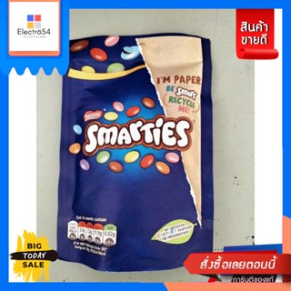 Nestle Smarties Milk Choc Sweets ช็อคโกแลตนม กลิ่นวานิลลา เคลือบน้ำตาลหลากสี 118g UOU ImportNestle Smarties Milk Choc Sw