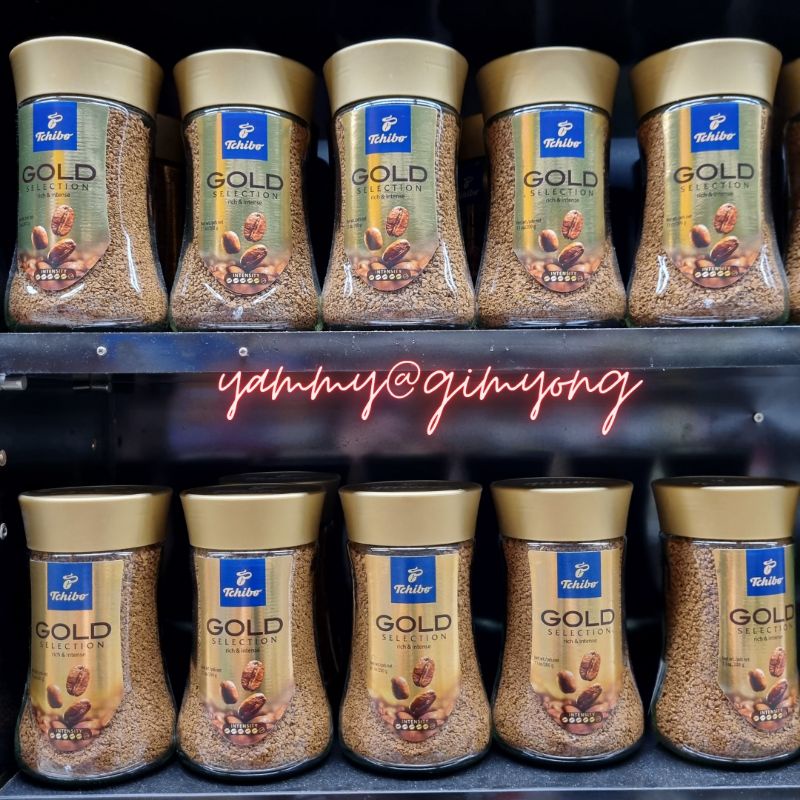 Tchibo Gold Selection Instant Coffee ทชิโบ โกลด์ ซีเล็คชั่น กาแฟสำเร็จรูป 200กรัม