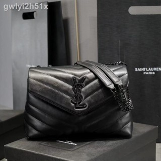 ▽■㍿In stockYSL/Saint Laurent New Ladies Leather Shoulder Bag [With Box] Chain Hand