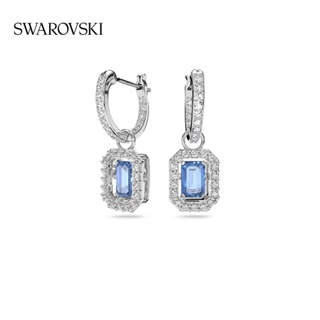 [ของแท้ พร้อมส่ง] Swarovski Swarovski Millenia Cube ต่างหูเจาะ ทรงลูกบาศก์ น้ําตาล ของขวัญ สําหรับผู้หญิง