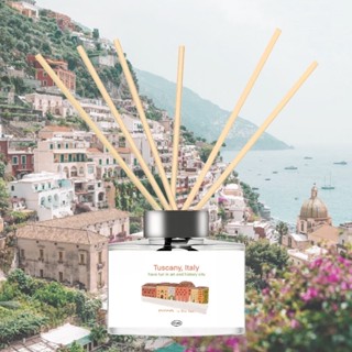 Reed diffuser ก้านไม้หอม Tuscany Italy ก้านไม้หอมปรับอากาศ น้ำมันหอมระเหย น้ำหอมอโรม่า น้ำหอม ของขวัญ ของขวัญวันเกิด