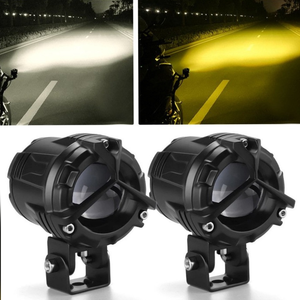 (คุณภาพดี) 65W Super bright S40 Plus ไฟรถยนต์และมอเตอร์ไซค์พร้อมแกนเหลืองและขาว 2 โหมด สําหรับลูกค้า