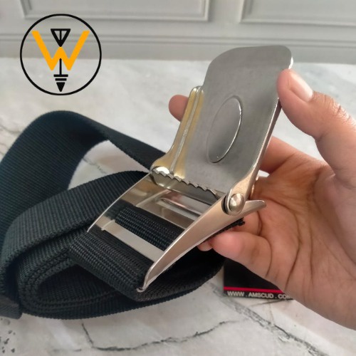 AMSCUD WEIGHT BELT STAINLESS สีดํา