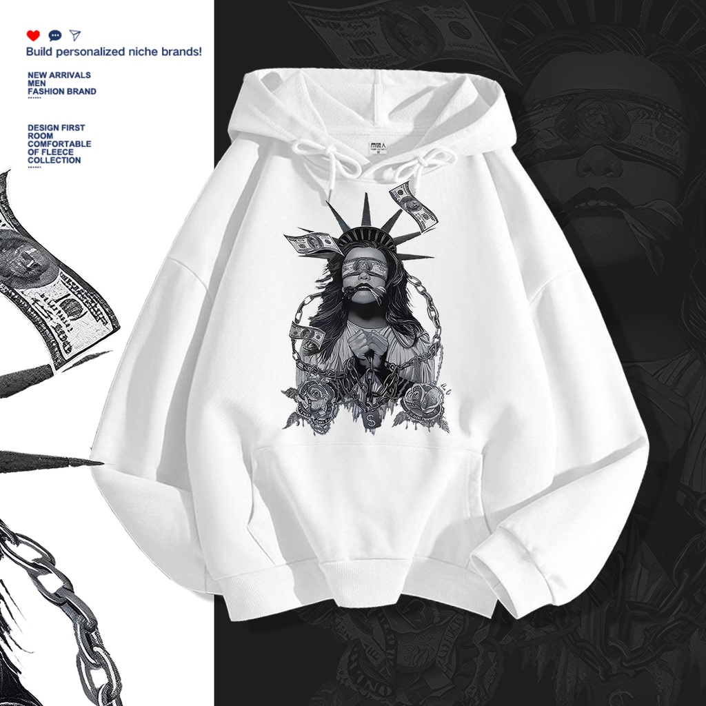 เสื้อฮู้ดแขนยาวลายแฟชั่นสวย..มี7สีหลายไซส์เลือกได้(S-3XL)L364