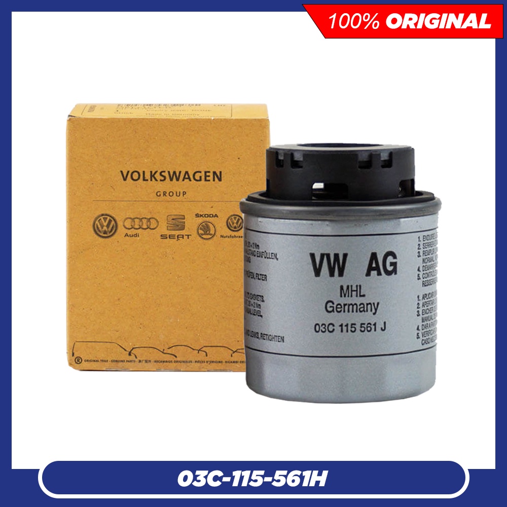VOLKSWAGEN AUDI OIL FILTER - โปโล / กอล์ฟ / Jetta / ด้วง / Tiguan 1.4 TSI (03C-115-561H)