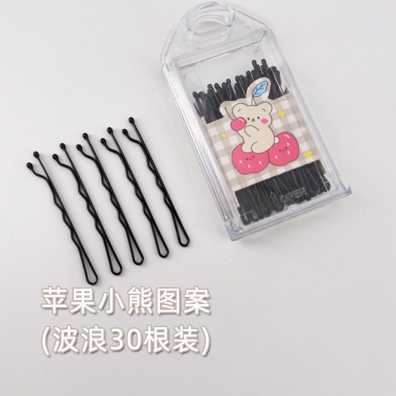 กิ๊บติดผมหน้าม้า ลายการ์ตูนน่ารัก สีดํา สไตล์ญี่ปุ่น และเกาหลีใต้ 30 กล่อง - รูปที่ 4