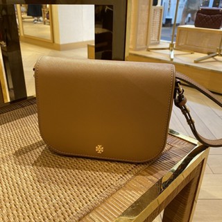 (ผ่อน 0%) ของแท้!! พร้อมส่งในไทย!! Tory Burch Emerson Crossbody สีน้ำตาล อะไหล่ทอง 134839 ❤️🖤
