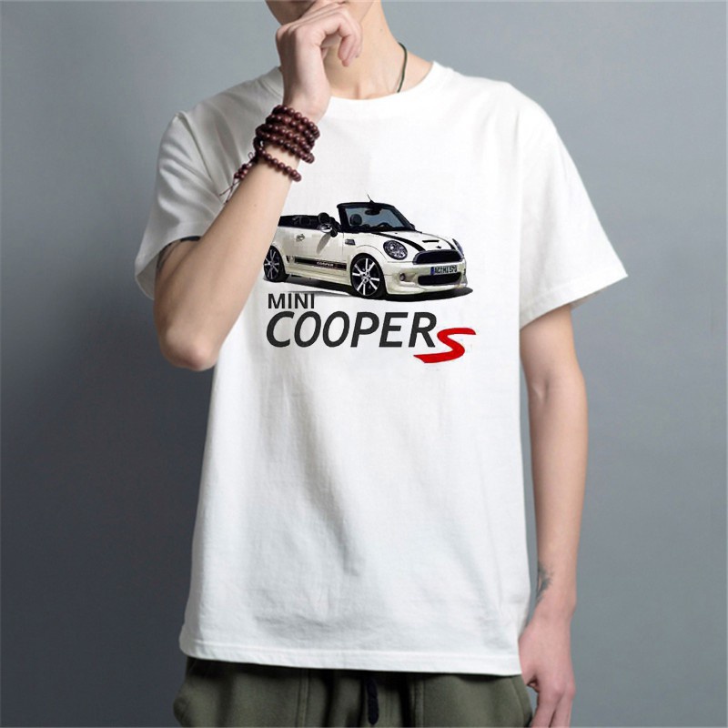 เสื้อยืดครอป เสื้อยืดแขนสั้น พิมพ์ลายโลโก้รถยนต์ Mini Cooper Y26 พลัสไซซ์ ของขวัญวันเกิด สําหรับผู้ชาย X