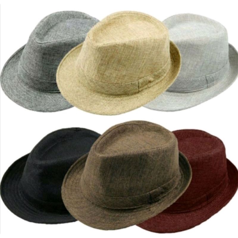 หมวกแฟชั่น Fedora Hat หมวกปานามา UNISEX