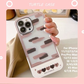 [ขายส่ง] เคสโทรศัพท์มือถือแฟชั่น แบบมองไม่เห็น พร้อมขาตั้ง สําหรับ Apple iPhone 14131211 Promax XS XR xsmax se2020 678plus Mini เคสป้องกัน