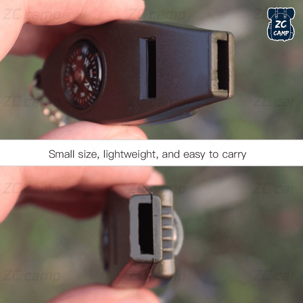 ZC CAMP นกหวีด เข็มทิศ เดินป่า 4in1 เดินทางไกล แว่นขยาย วัดอุณหภูมิ อุปกรณ์เดินป่า - รูปที่ 3