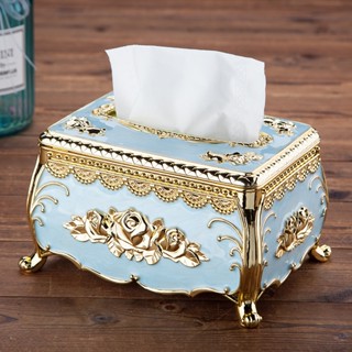 European style acrylic tissue box luxury KTV hotel tissue box tissue rack desk accessories home office bar desktop tissu