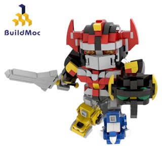 Buildmoc บล็อคตัวต่อหุ่นยนต์ไฟฟ้า Mighty Morphin Power Rangers สีแดง ของขวัญสําหรับเด็ก 483 ชิ้น