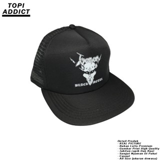 หมวกแก๊ป หมวกเบสบอล ลาย Venom Blackmetal Snapback แฟชั่นเกาหลี พรีเมี่ยม