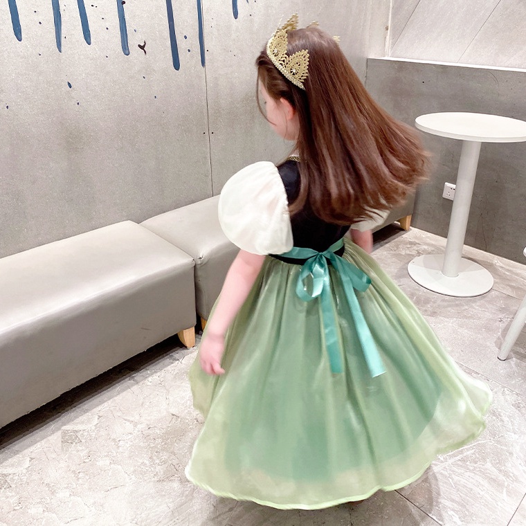 พร้อมส่ง🍀ชุดเจ้าหญิง ชุดแอนนา ชุด disney ชุดแอนนาเด็ก ชุดเจ้าหญิงเด็ก ชุดเเฟชั่นเด็กผู้หญิง สําหรับเด็กผู้หญิง3-10 ขวบ - รูปที่ 3