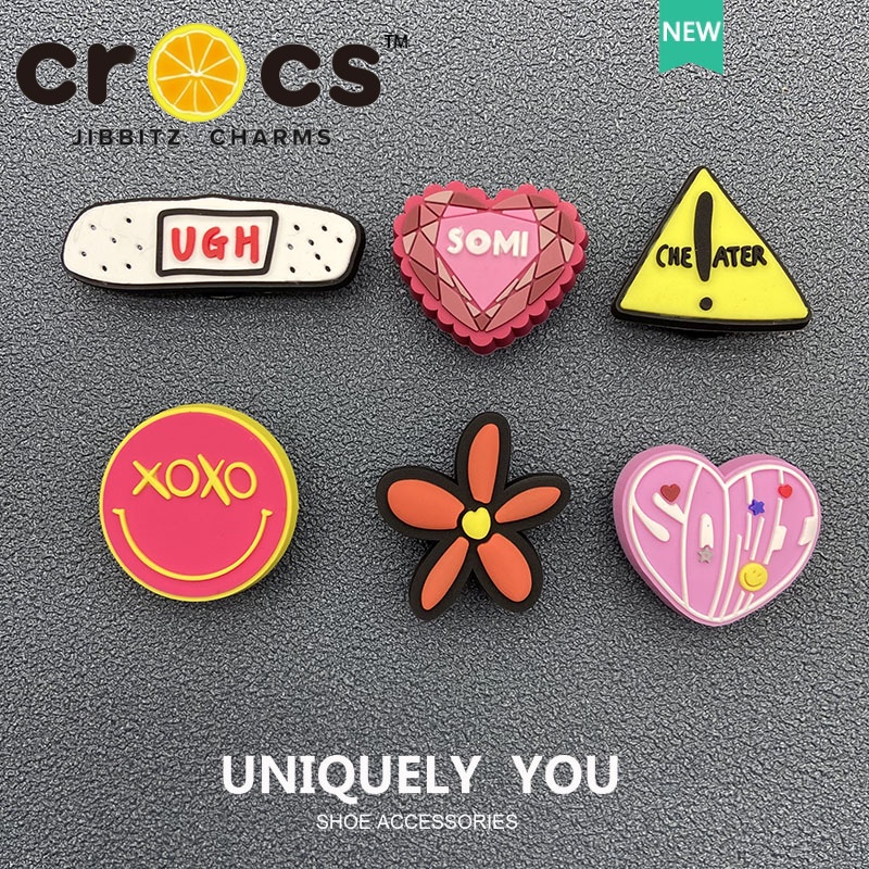 Jibbitz crocs ของแท้ อุปกรณ์เสริม จี้รูปดอกไม้ ตกแต่งรองเท้า Crocs DIY สไตล์เก๋ จิ๊บบิท ตัวติดรองเท้า crocs