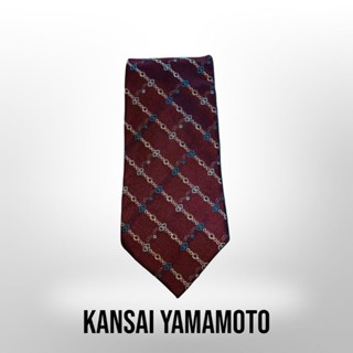 เนคไทแบรนด์kansai yamamotoแท้มือสอง เนคไทแบรนด์เนมแท้