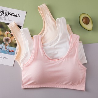 Kids Girls Baby Bra Teens Suitable Soft comfortable cotton fabric With chest pad