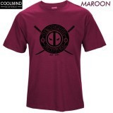 เสื้อยืดครอป {พร้อมส่ง เสื้อยืดผ้าฝ้าย 100% พิมพ์ลาย Deadpool Maroon พลัสไซซ์ XS-6XL ของขวัญคริสต์มาส สําหรับผู้ชาย