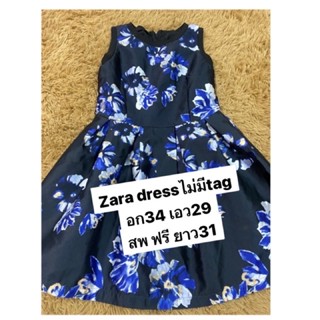 ▶️▶️ฟ้าสวยมาก▶️▶️Recommend💥❗️zara dress size xl งานดีมาก ตัดป้ายนะคะ สวยจริงๆ ถูกที่สุด