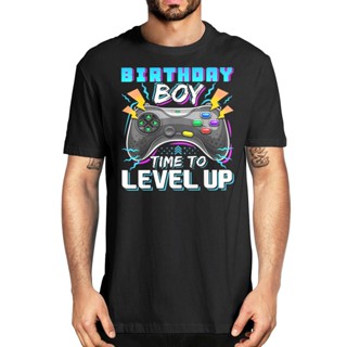 BIRTHDAY BOY TIME TO LEVEL UP VIDEO GAME BIRTHDAY GIFT BOYS TSHIRT GAMERS SHIRT