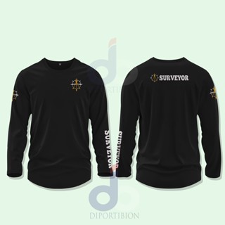 เสื้อยืดแขนยาว พิมพ์ลาย DISTRO Surveyor