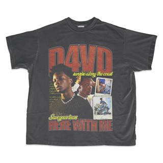 Kaos D4VD เสื้อยืดโอเวอร์ไซซ์ พิมพ์ลาย Here With Me/D4VD