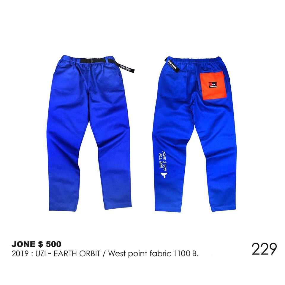 JONE500 ของแท้ NO.229 เนื้อผ้าเกรด A  / ผ้าสเลคหนานุ่มเอวจั๊มยางยืดมีเข็มขัดรัดเอวในตัว