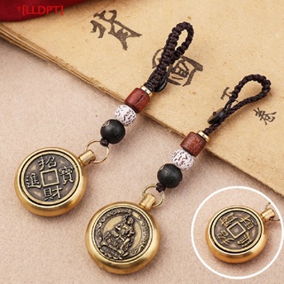 [LLDPT] Vintage Copper Lucky Rope Keychain Pendant Brass Zodiac Buddha Car Keychain Eight Great Gods Bodhisattva Car Key Chain Pendants NEW