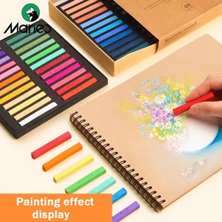 Marie's Dry Masters Pastel Stick Crayons 12/24/36/48 สีศิลปะจิตรกรรมชุดชอล์กสีผงหมึกดินสอสี / แปรงนักเรียนวัสดุ